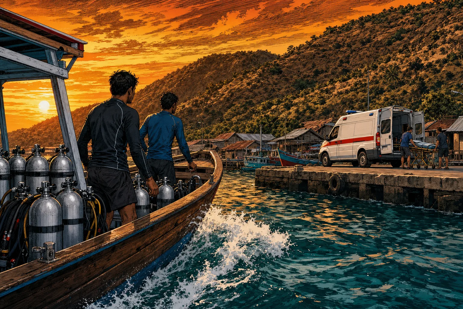 Cámara hiperbárica en Labuan Bajo: ¿Qué ocurre si sufre un accidente de descompresión en Komodo?