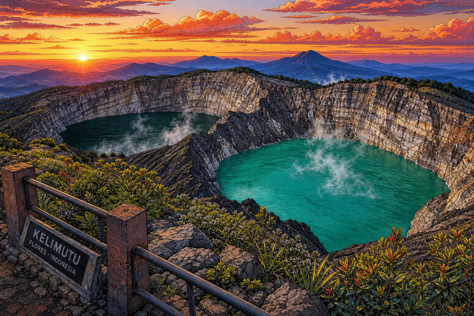 Kelimutu: come visitare i tre laghi vulcanici dai colori cangianti di Flores