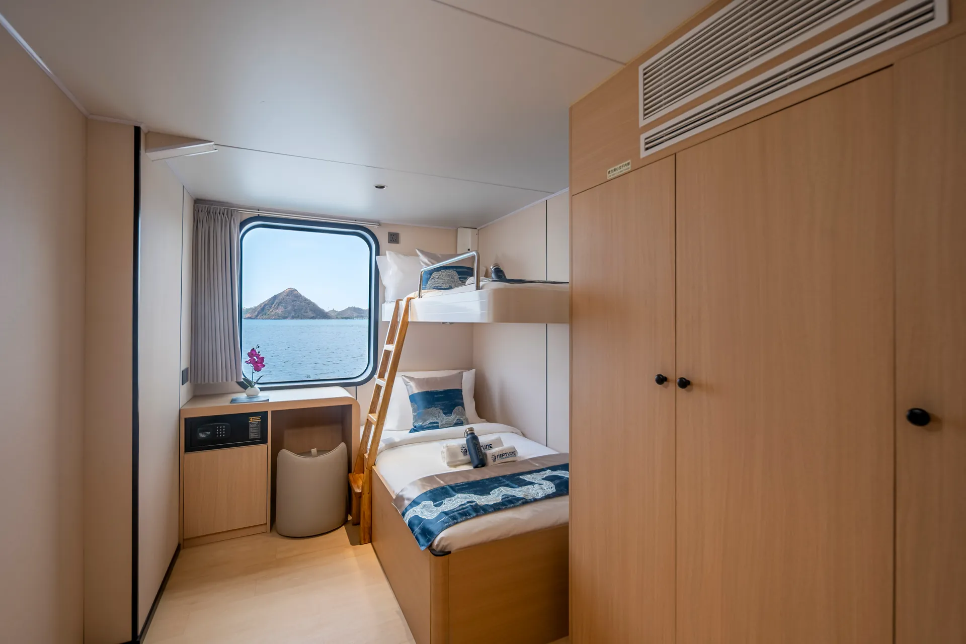 Cabine individuelle vue mer