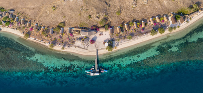Komodo Resort aerial view