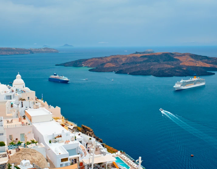 View of Fira town